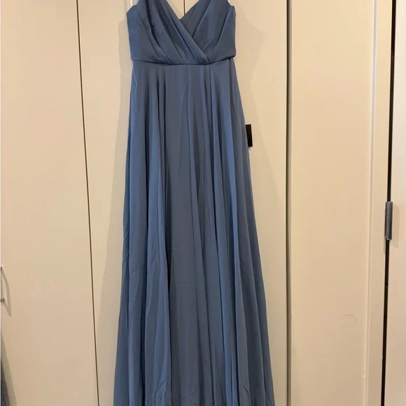 Elegant Blue Maxi Dress - Picture 3 of 5